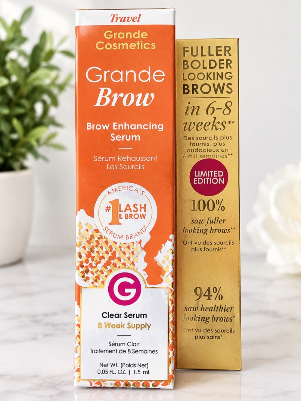 Grande Cosmetics GrandeBROW Brow Enhancing
Serum - Travel Size 8-Week Supply